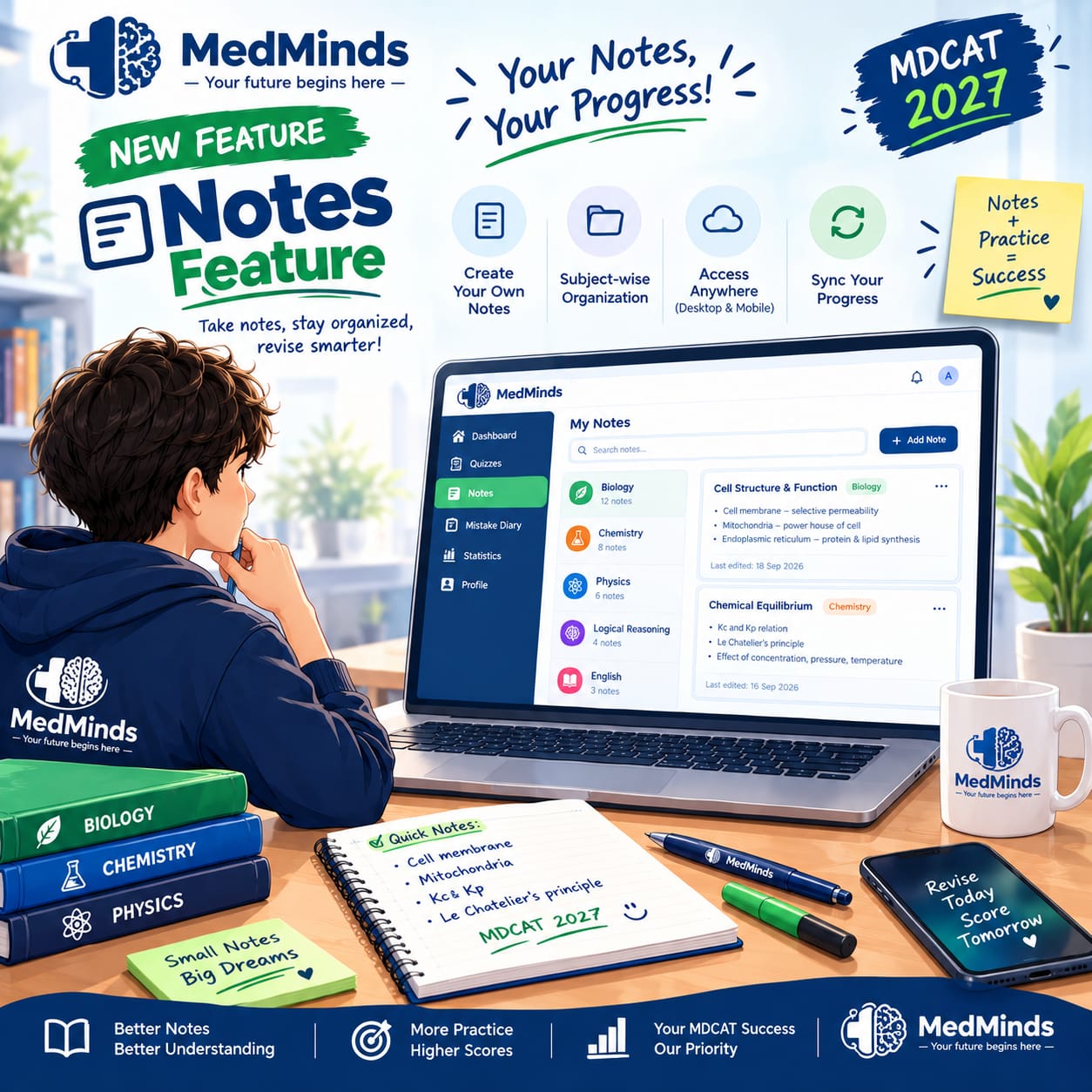 MedMinds Notes – secure chapter-wise PDF notes viewer